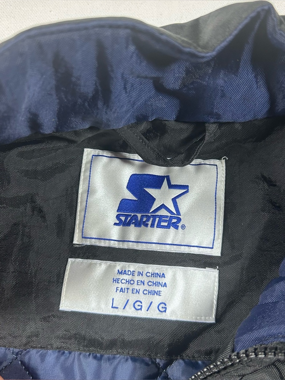 Vintage Starter Dallas Cowboys Jacket Mens L Oversized Retro 90s Half Zip NWT - Picture 5 of 10